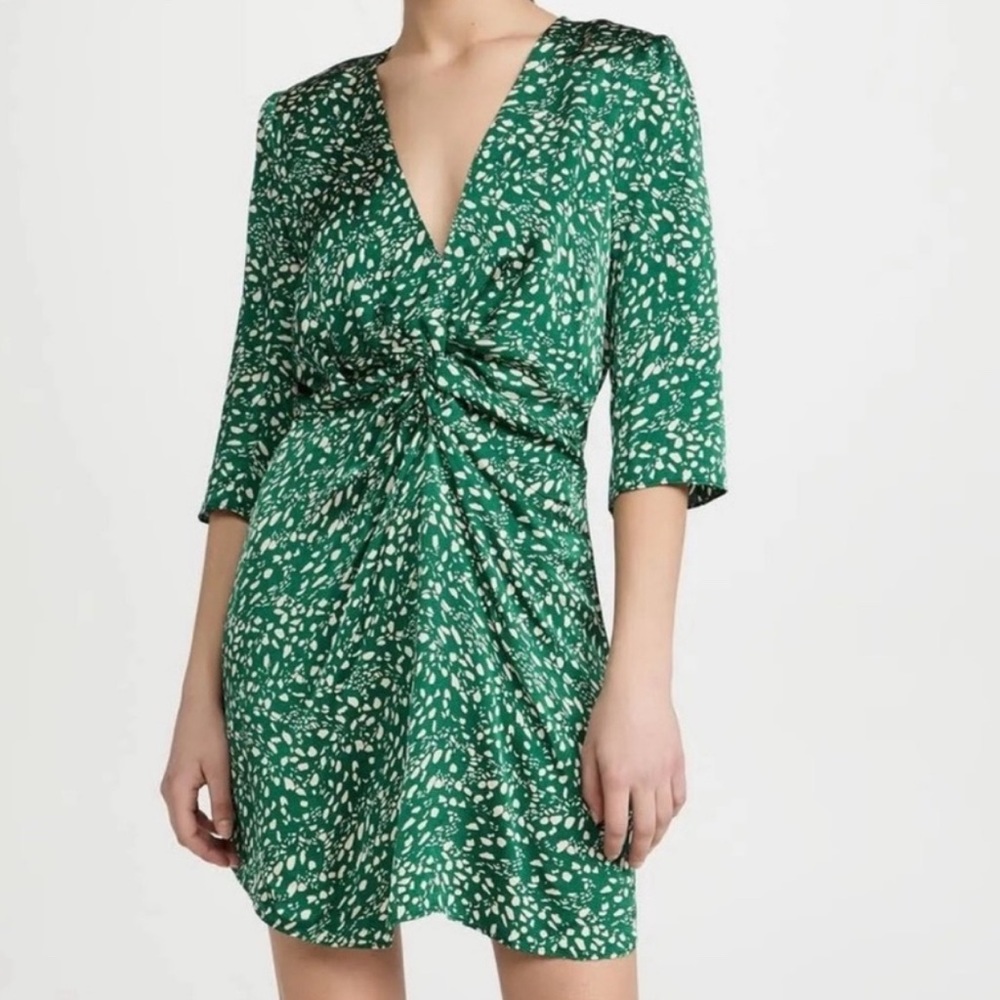 Green Ba&sh dress for spring
